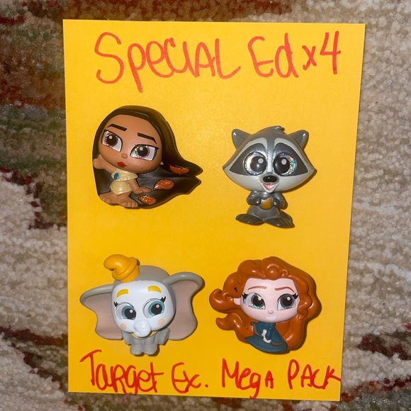 Doorables 4 pack - Pocahontas , Dumbo - Picture 1 of 6